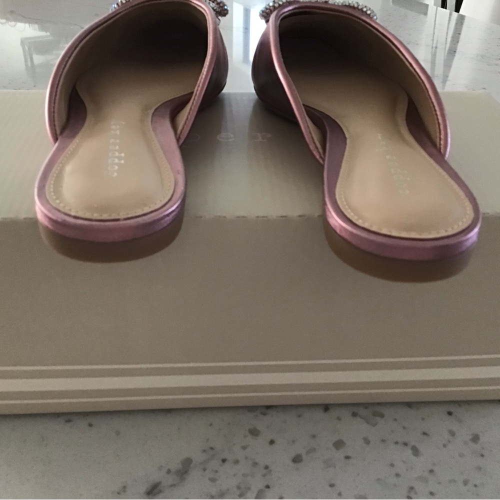 Cooper Key Glimmer Rhinestone Bow Mules - Picture 3 of 7